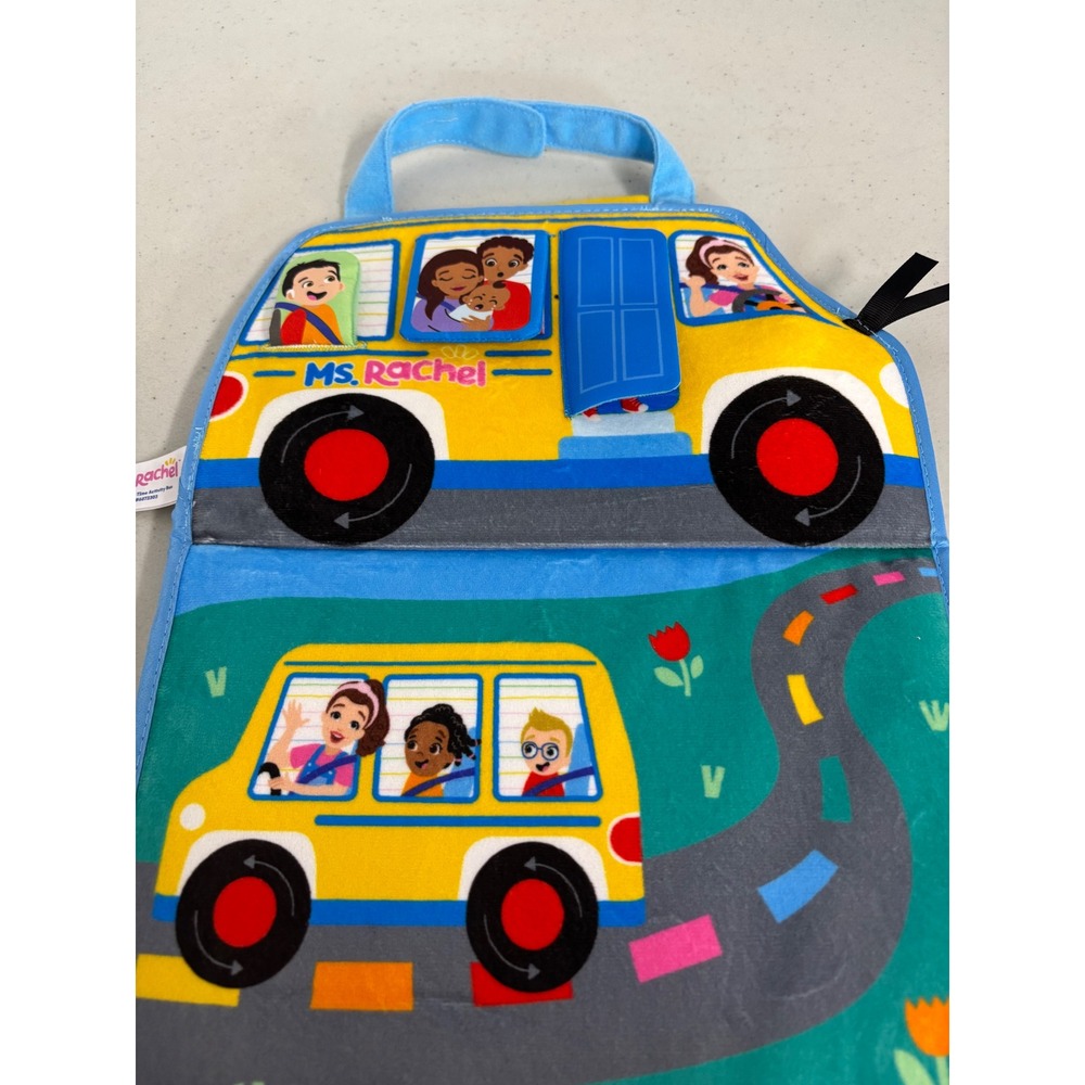Ms‎ Rachel Tummy Time Activity Bus Soft Book Sensory Play Educational Toy